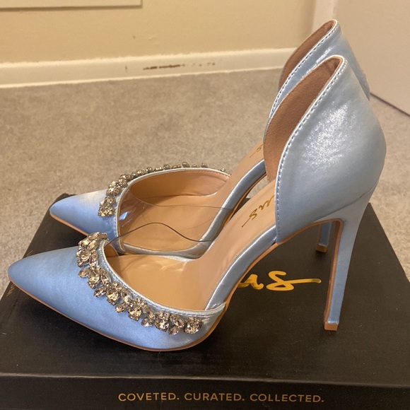 Lulus Kastra Light Blue Heels -Size 6.5 - Picture 2 of 3